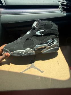 Air Jordan 8 Black Chrome Sneakers