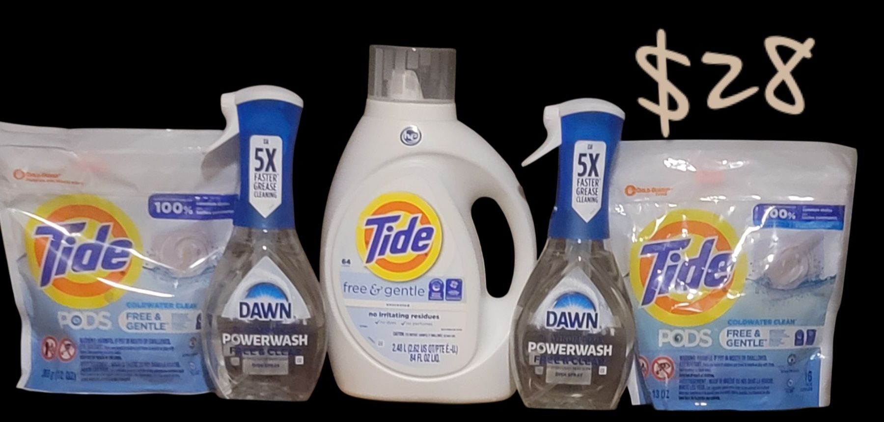 TIDE FREE & GENTLE UNSCENTED