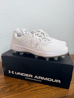 Under Armour White Baseball Cleats
