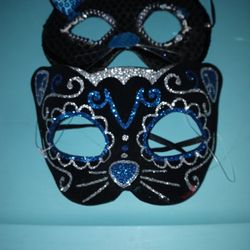 Two Halloween Cat Mask