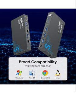 USB 3.0 HDMI KVM Switch 1 Monitors 2 Computers, 4K@60Hz KVM Switches for 2 Computers Sharing Monitor Keyboard Mouse Hard Drives Printer, with EDID Ada