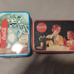 Tin Coca-Cola Collectable Containers. Vintage Mother's And Polar Bear