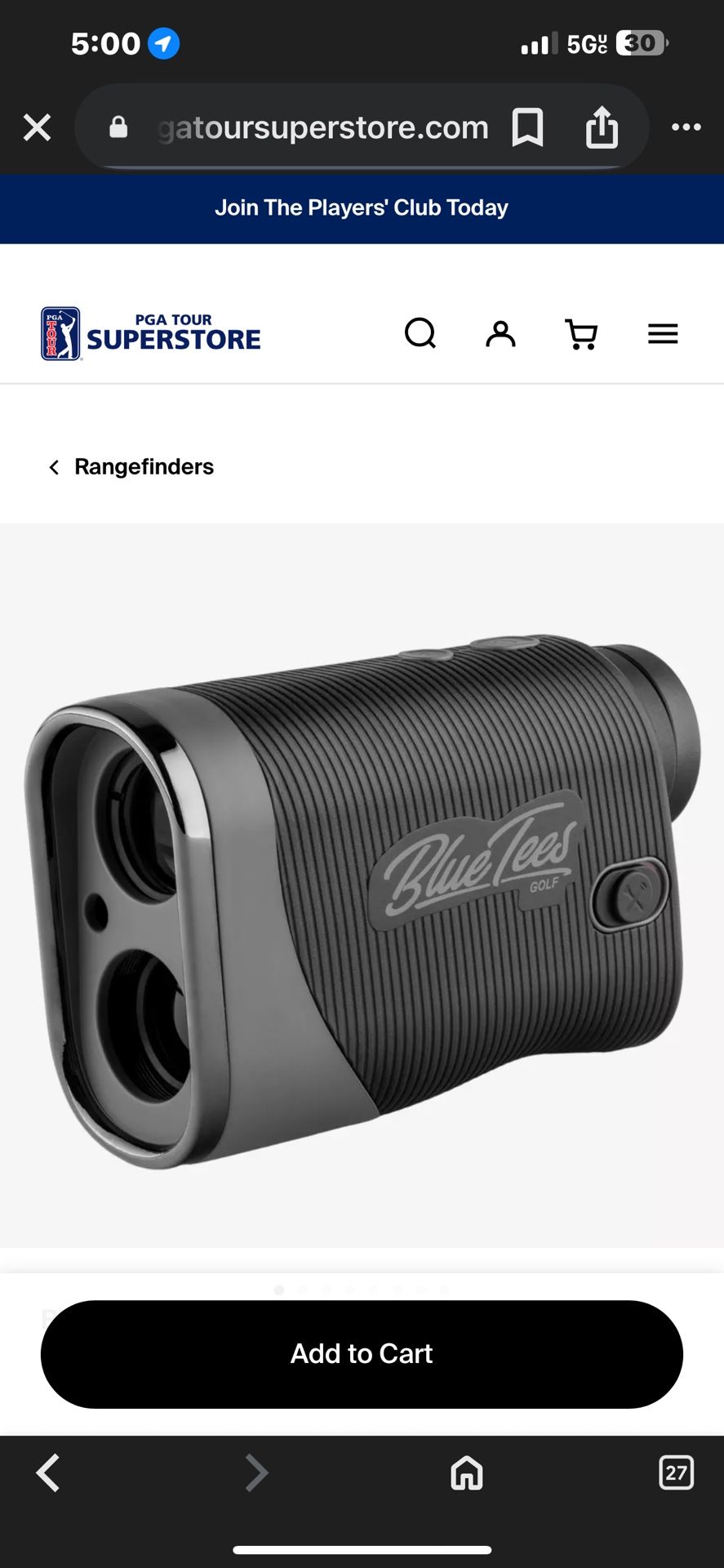 Blue Tees Range Finder