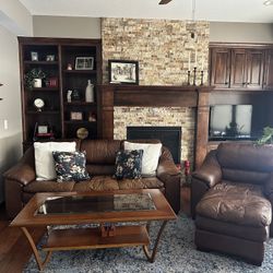 REAL leather FULL Living Room Set