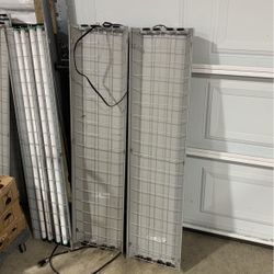 Seven 4 Foot 4 Bulb Shop Lights