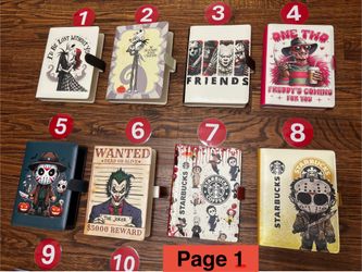 Horror-Inspired Halloween A5 Leather Binders 👻 (Multiple Designs)