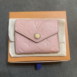 wallet rose poudre