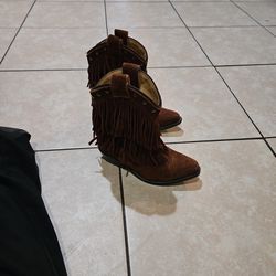 little Girl Boots Size 11 Shyanne Double Fringe 