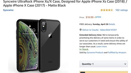 Sync wire case iPhone X/xs