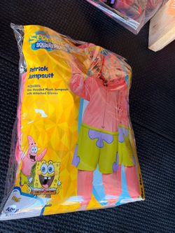 SpongeBob Patrick Star Adult Costume Jumpsuit XXL