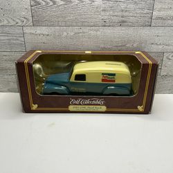 Vintage Ertl Collectibles Blue / White GMC Pathmark Panel Truck Bank • Die Cast Metal • Made in México 