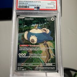 Pokemon 151 Snorlax Promo PSA 10
