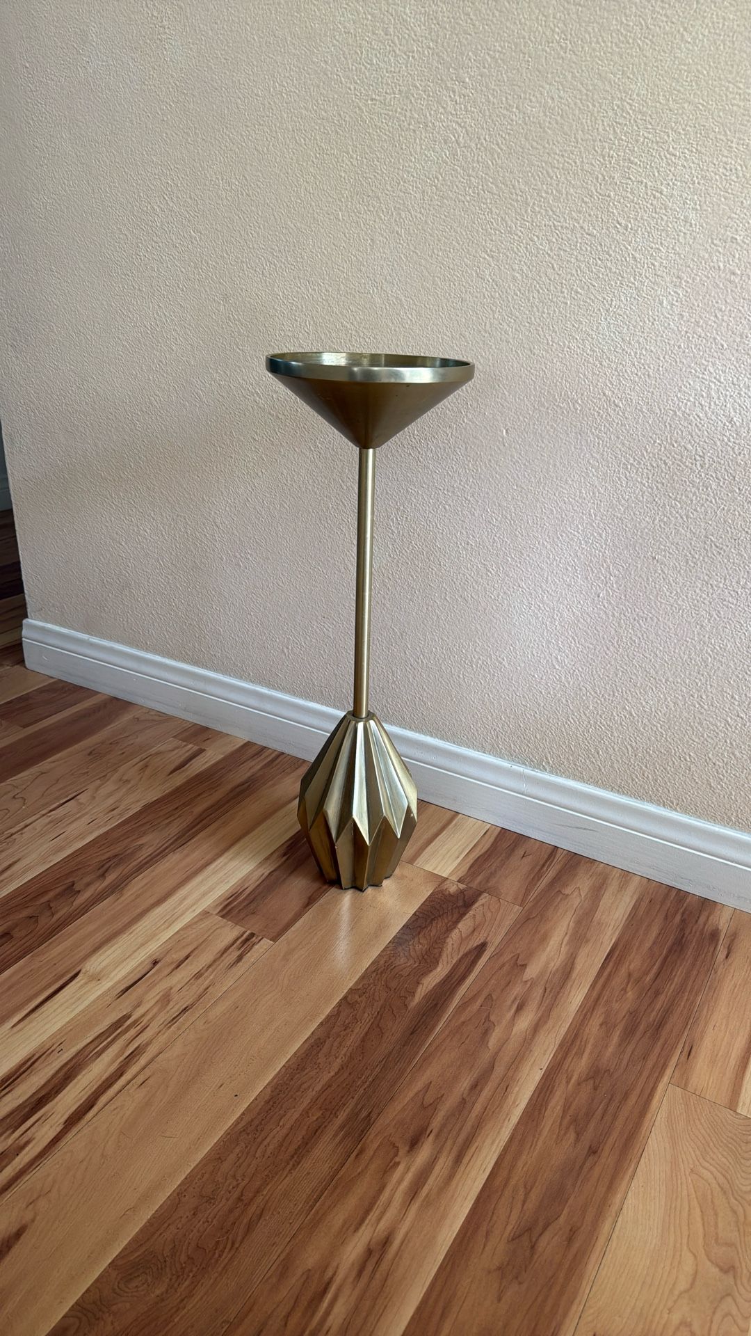 Gold Pedestal Table