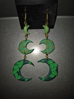 Moon Leaf Earrings