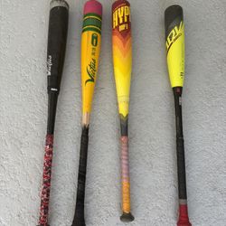 Hype fire Bat, Victus Bat, Pencil bat, Easton adv Bat