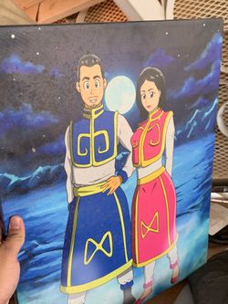 Really nice manga art anime painting canvas