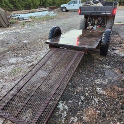 Heavy-Duty Utility Trailer with Ramp – Farm Built $400 OBO