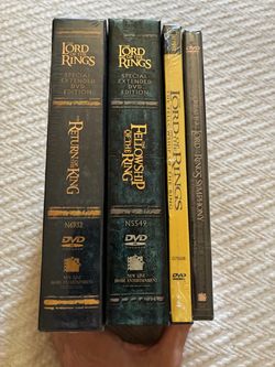 Lord of the rings DVD collection with pewter wizard