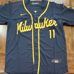 Jackson Chourio Milwaukee Brewers Jersey Adult Medium NWT