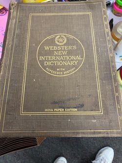 Webster’s Dictionary from 1927