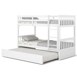 Twin Bunk Bed w Twin Trundle 