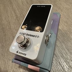 Donner Tuner Pedal, DT Deluxe Chromatic Guitar Tuner Pedal for Electric Guitar and Bass ± 1 Cent USB or 9V Power Supply True Bypass