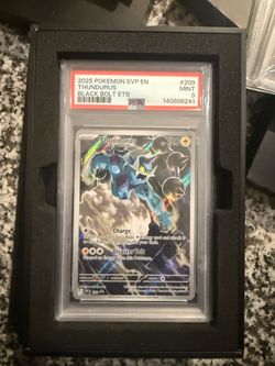 PSA 9 Thundurus SVP #209 Pokemon Black Bolt ETB Promo