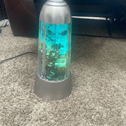 Vintage 1994 's Rabbit Tanaka Rotating Fish Lamp 