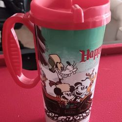 Disney Happy Holidays 16oz christmas plastic mug