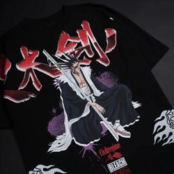 Civil Regime x Bleach Collab ZARAKI’S Chaos 199x Oversized Tee Black Size Large