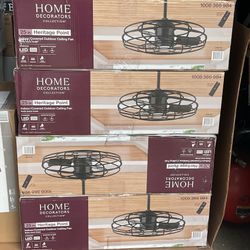 Home Decorators Collection Heritage Point 25 in. Indoor/Outdoor  Fandelier Ceiling Fan - NEW