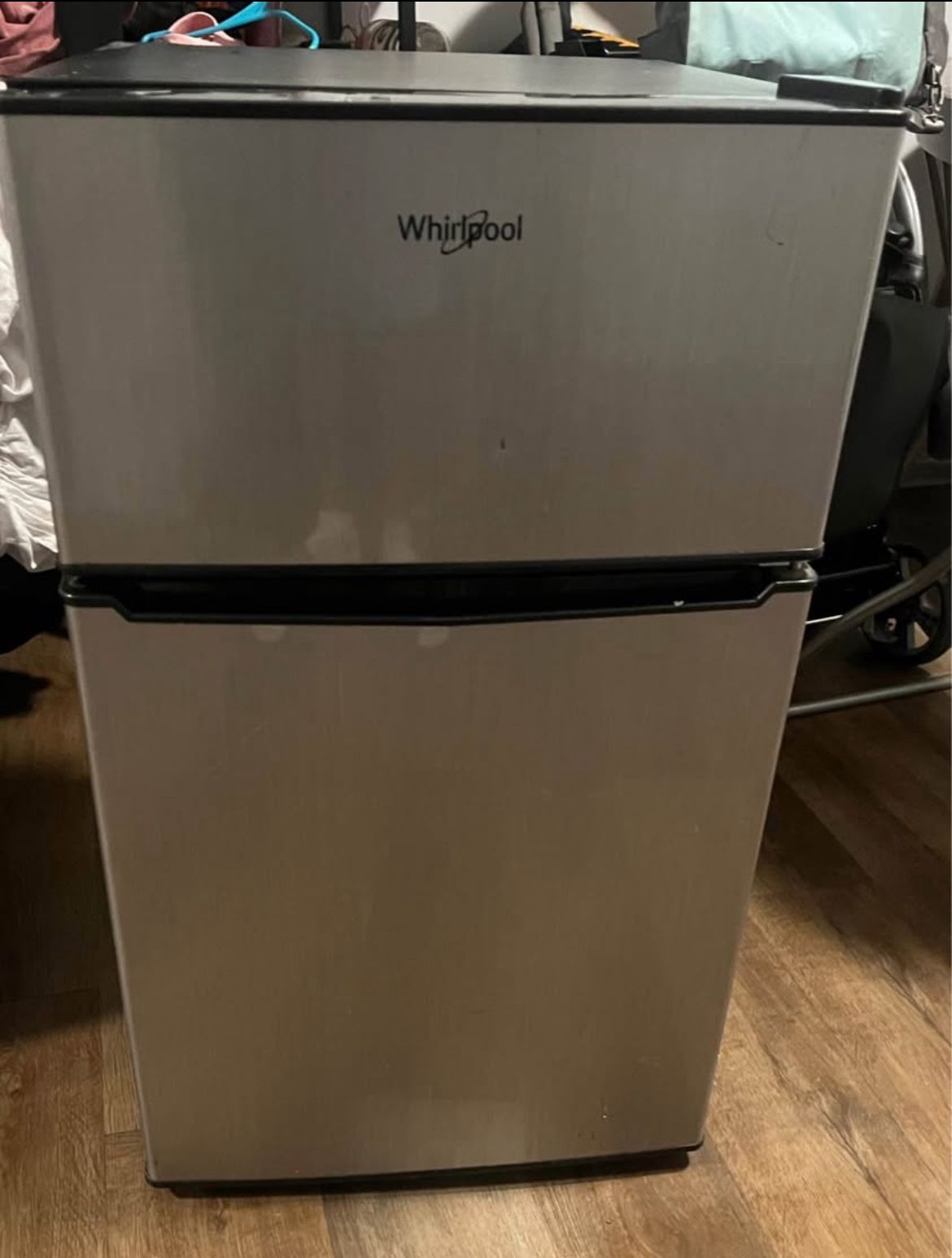 Whirlpool Steel Mini Fridge!!