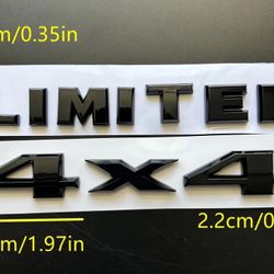 ABS EMBLEM FOR JEEP TAIL 4X4 Limited