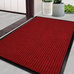 Door Mat Heavy Duty Outdoor Indoor Doormat Low Profile Front Door Mat Large 31x47 inch Blue Entrance Welcome Mats Easy Clean Patio Entrance Mat Waterp
