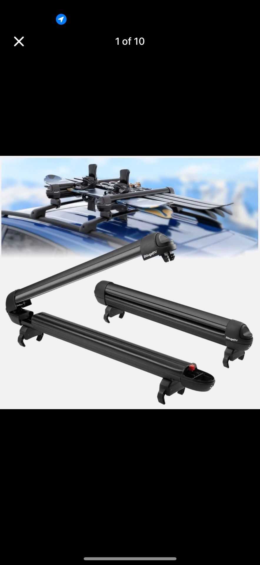 BougeRV Car Roof Rack Snowboard Skis IRK023/026