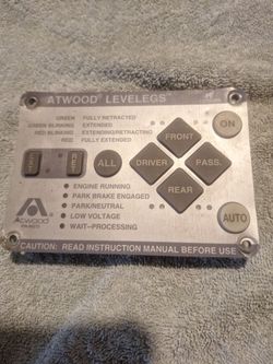 Atwood levelegs control panel