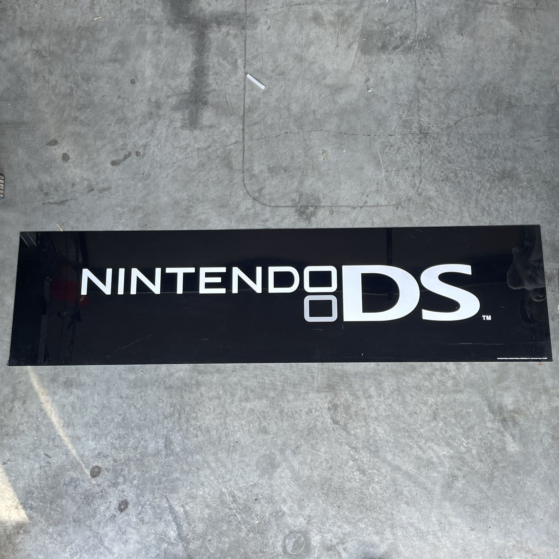 Authentic Nintendo DS Promo Store Display Sign Vintage