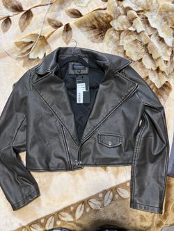 Coalition LA Faux Leather Moto Jacket