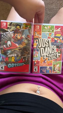super mario odyssey and just dance 2021