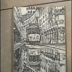 End Of The Line (Original Pen And Ink)