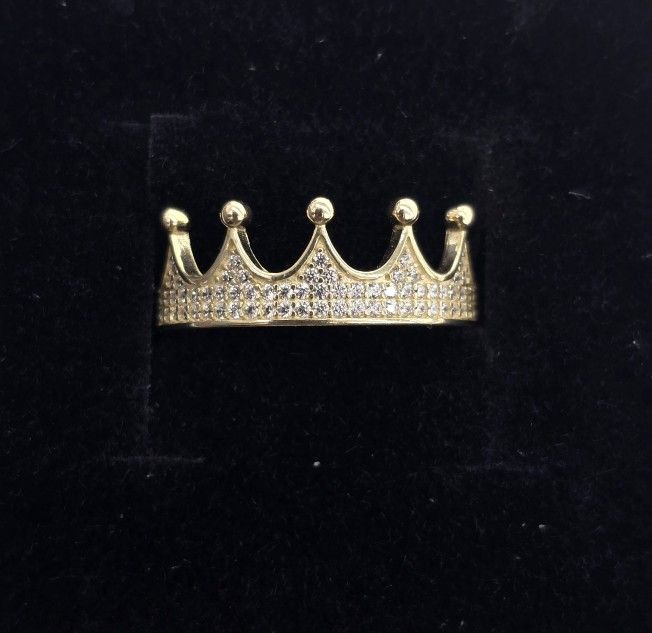 10kt Real Gold Crown Ring