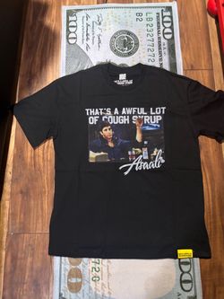 "That's A Awful Lot of Cough Syrup" Black Graphic Tee