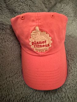 New Plant Fitness flex Fit baseball hat in pink - embroidered thumbs-up logo