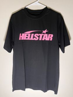 Hellstar Logo Graphic T-Shirt Black Pink