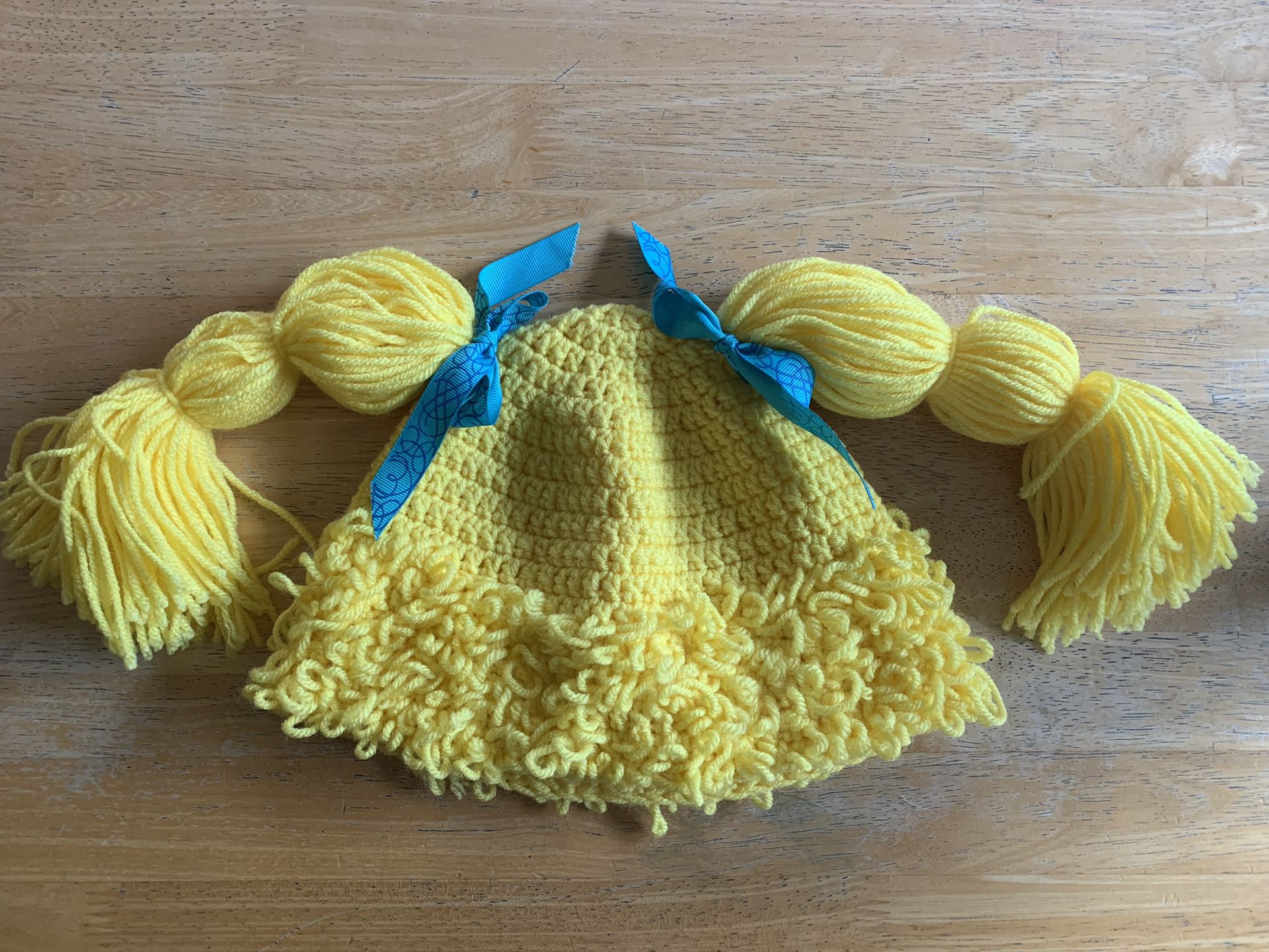 Knitted Cabbage Patch Hair /Costume
