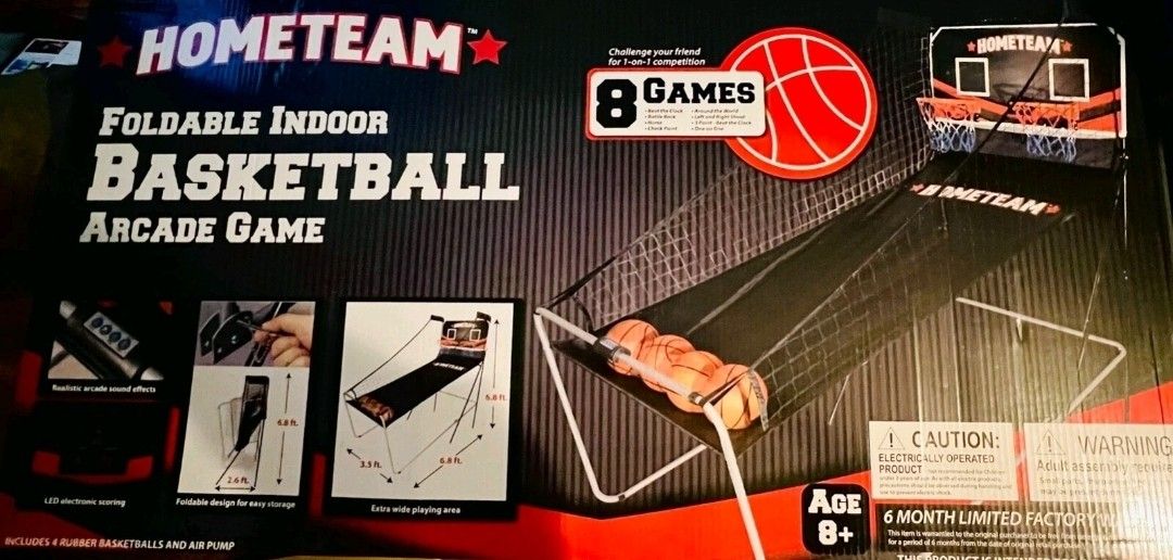 HomeTeam Foldable Indoor Basketball Arcade Game