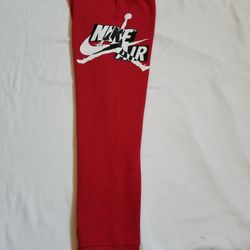 Nike AIR JORDAN JUMPMAN Joggers SweatPants GYM RED Fleece Youth SZ XL 