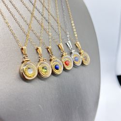 Handmade 14k gold filled 9mm bullet view locket, finished with a genuine gemstone, Ruby, sapphire,lapis, moonstone, peridot, tiger eye