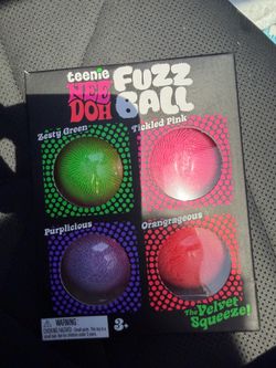NeeDoh 4 Pack Teenie Fuzz Balls