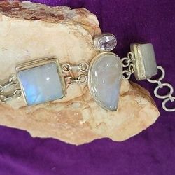 Moonstone Toggle Bracelet 